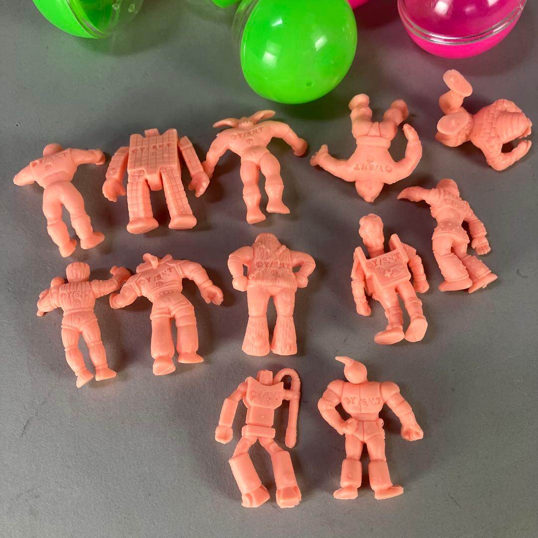 U◆アマダ キン消し 肌色 １２点◆ガチャ 募集超人 当時物 キン肉マン