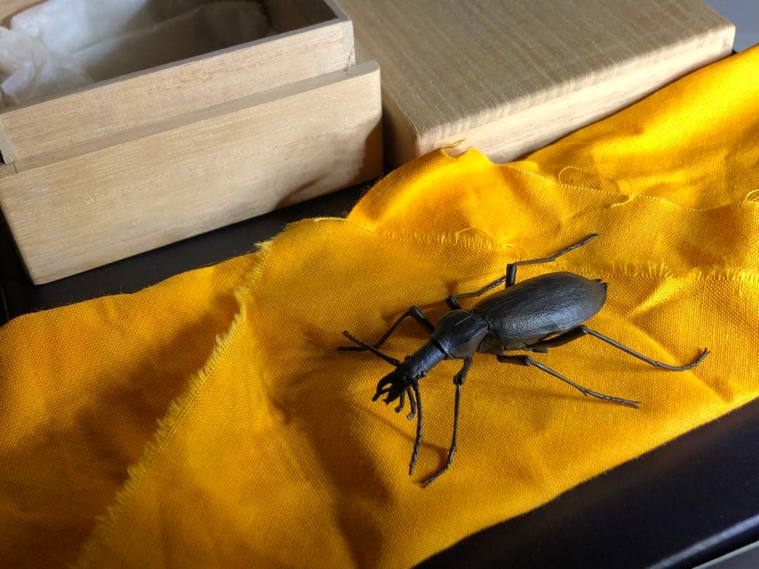 海鳴りさん専用出品　満田晴穂氏作品　自在置物　マイマイカブリ