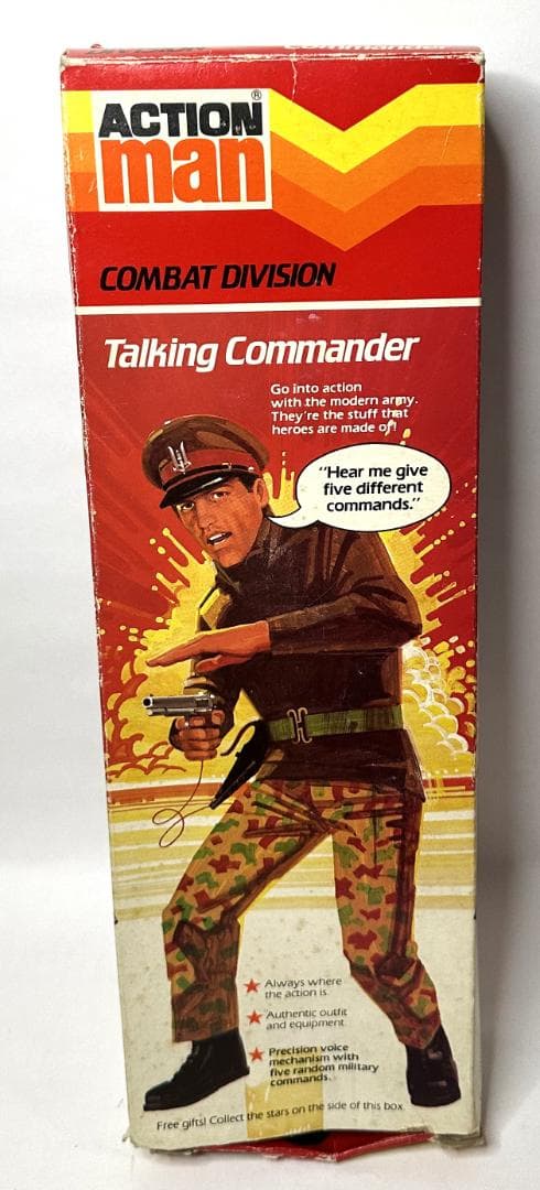 【要注意ヘッド取れてます］アクションマン／トーキングコマンダー