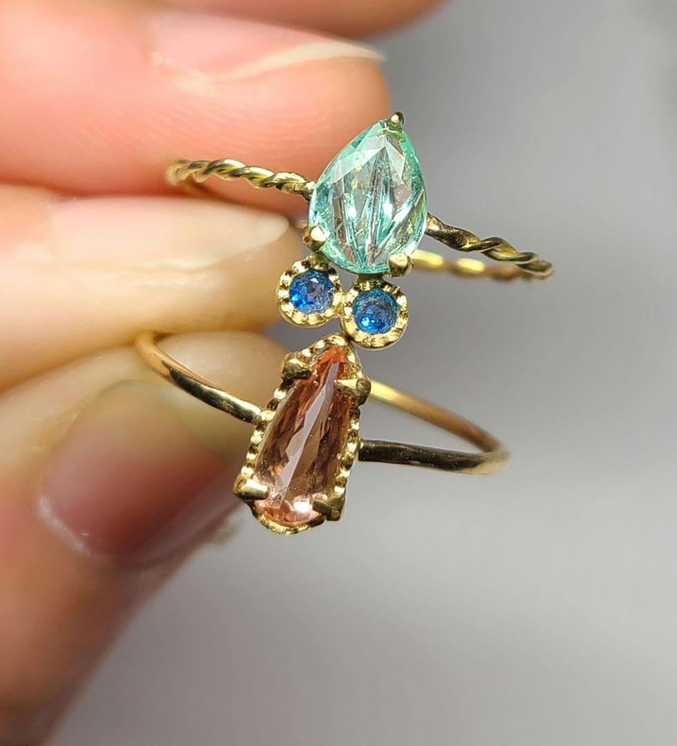 ミラノ日本の職人の腕が光る逸品です!★天然パライバトルマリン★