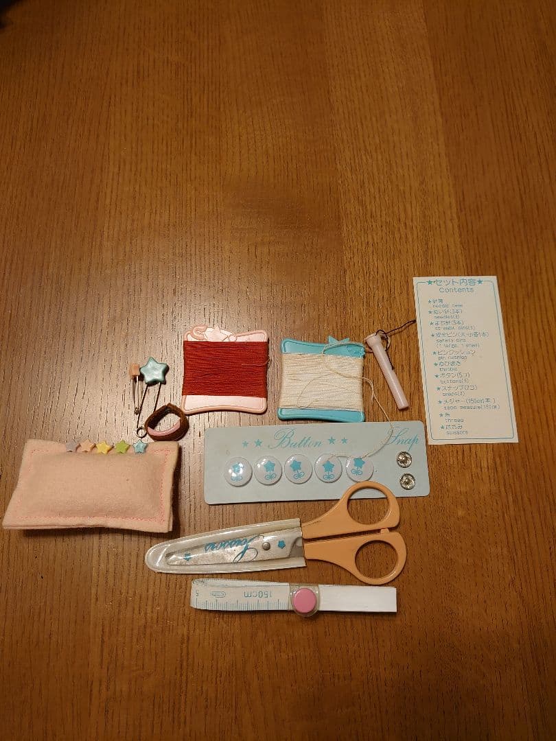 キキララ ソーイングセット・お裁縫箱・小物入れ・1976年サンリオ