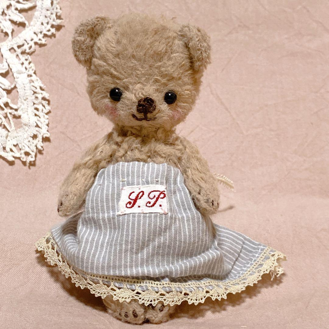 テディベア ハンドメイド ai bear 珈琲染め 手のひらサイズ 11㎝ くま