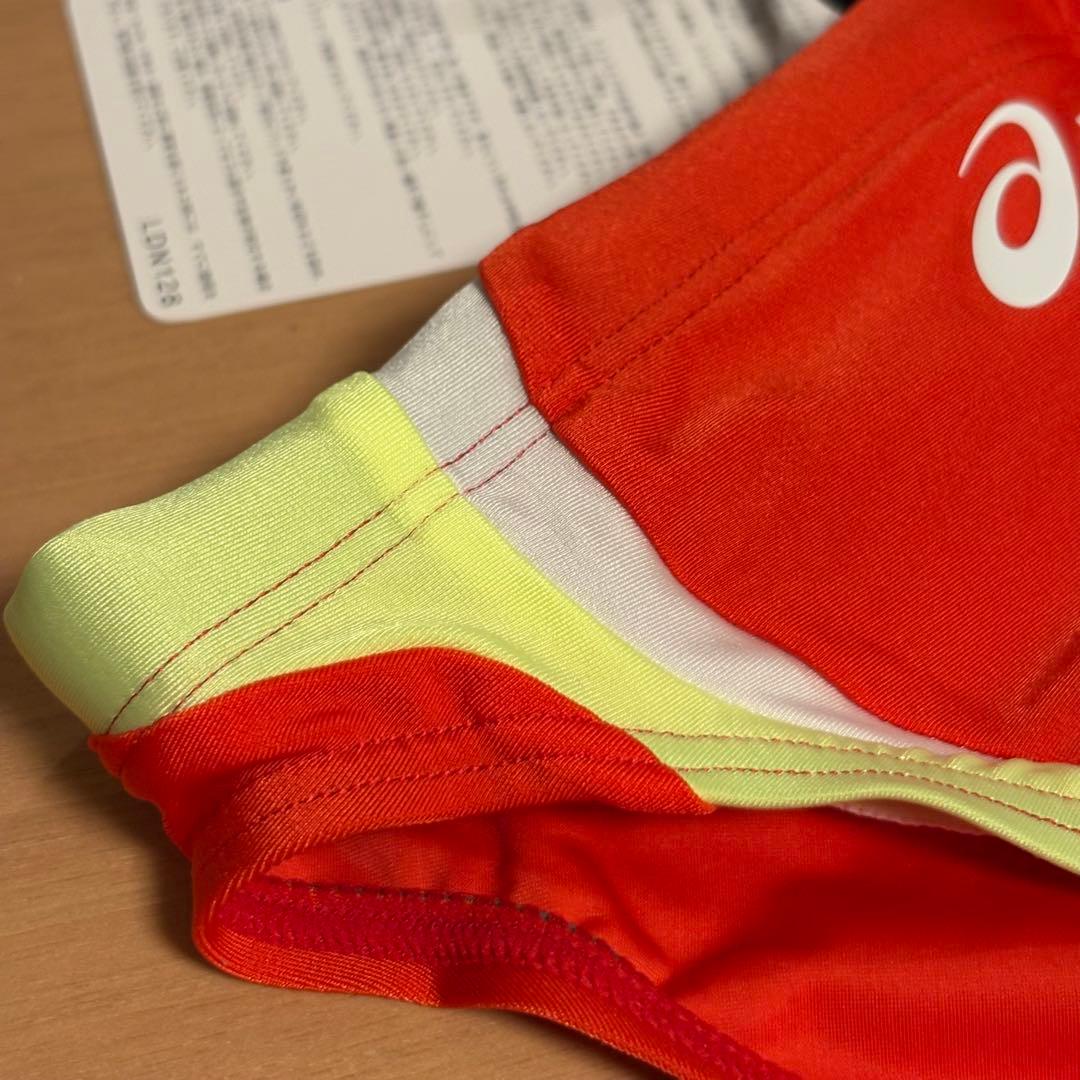 【新品】asics AMA88T 競パン 赤/黄 ハイドロCD 競泳水着