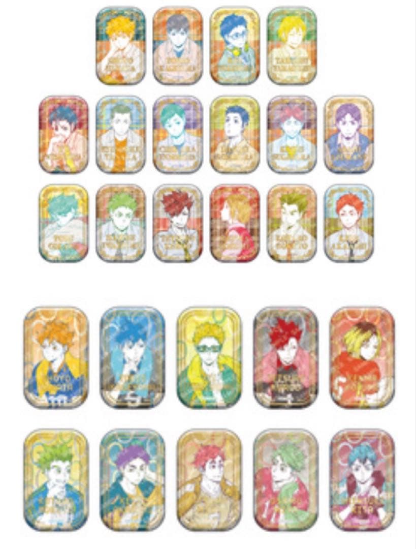 ハイキュー　スクエア缶バッジ　セブンネット　1弾＆2弾　セット