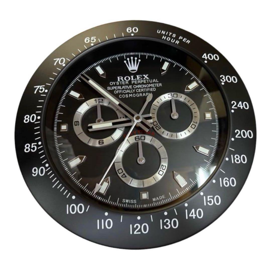 ROLEX 掛け時計　デイトナ型タイプの大型壁掛け時計。
