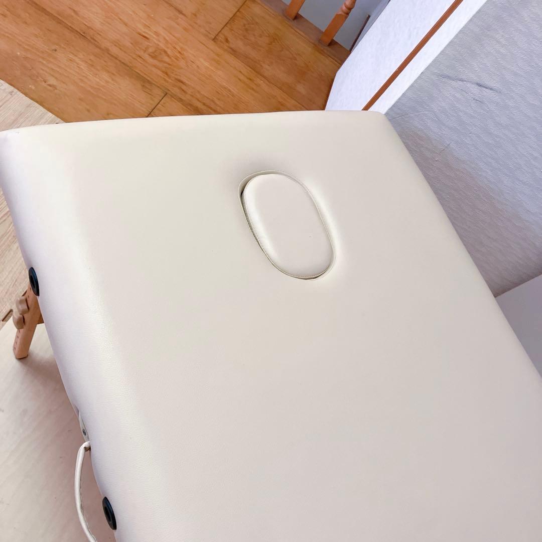 天然木　折りたたみ　マッサージベッド　エステベッド　折りたたみベッド　簡易ベッド