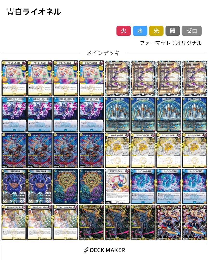 青白ライオネル デッキ