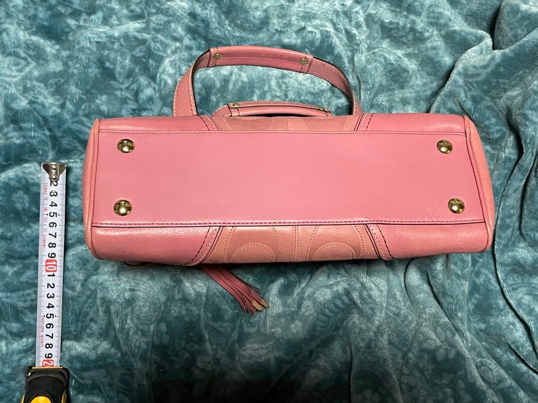 期間限定価格　COACH ピンク レザー ハンドバッグ
