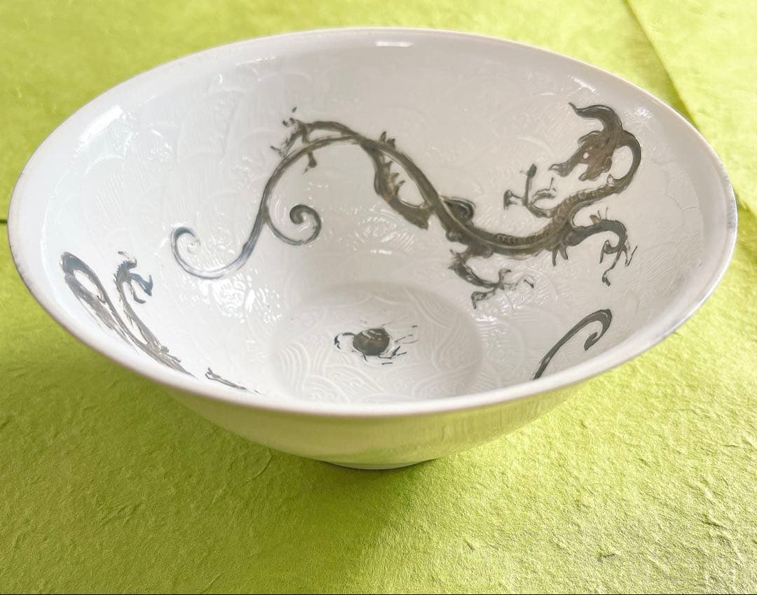 有田焼『深川製磁アンティーク』龍飯碗（大正末期〜昭和初期）✨超希少骨董品✨