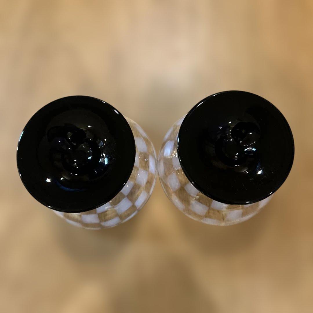 廣田硝子 大正浪漫硝子 氷コップ デザートカップ 水玉 乳白 和グラス二つ