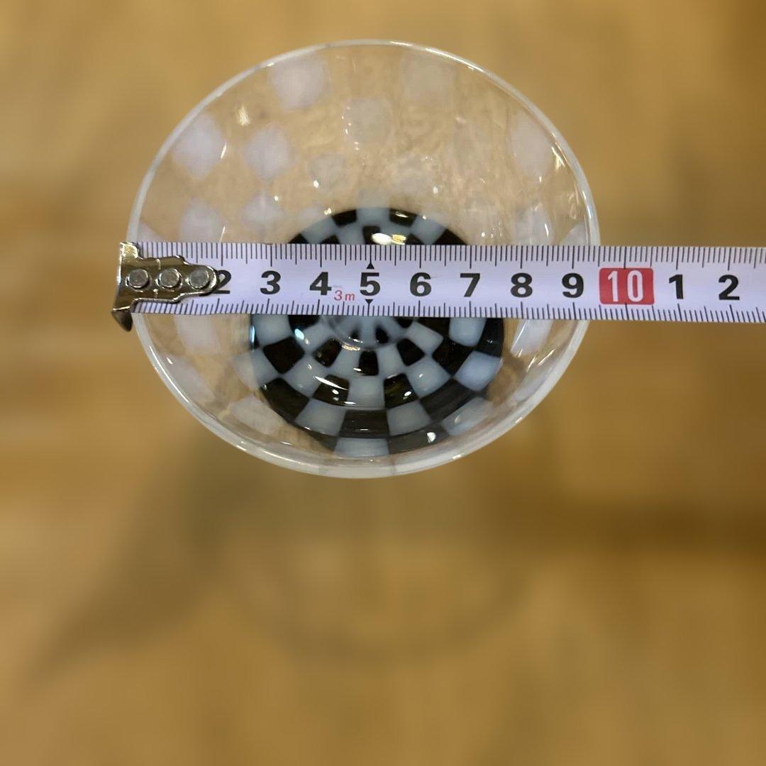 廣田硝子 大正浪漫硝子 氷コップ デザートカップ 水玉 乳白 和グラス二つ