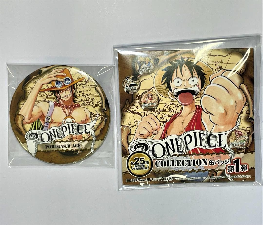 ONE PIECE ワンピース コレクション缶バッジ 第1弾 エース