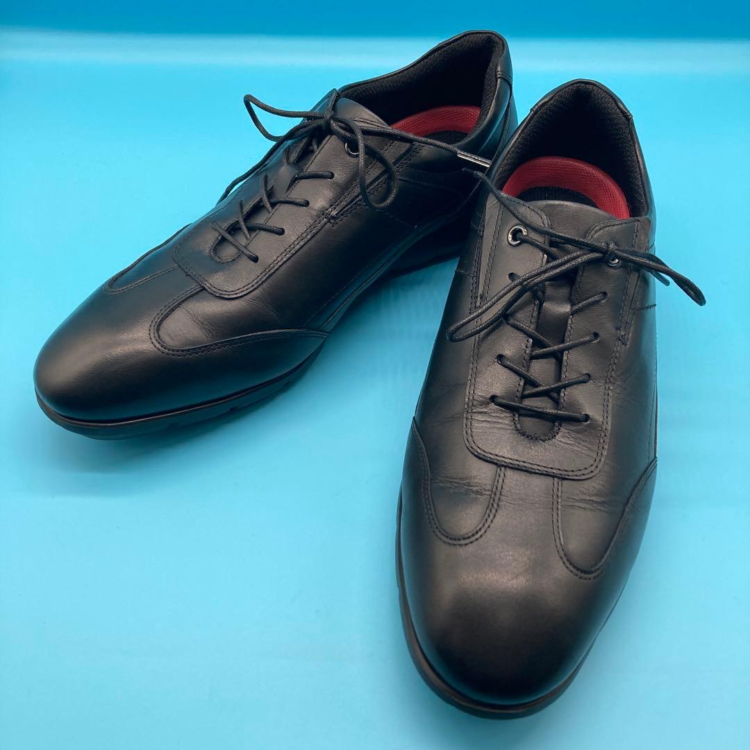 【未使用】アシックスtexcy luxeビジネスシューズasics 25cm黒