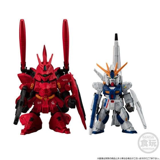 【未開封ガンダムコンバージ限定品】νガンダム(福岡立像) & サザビー セット