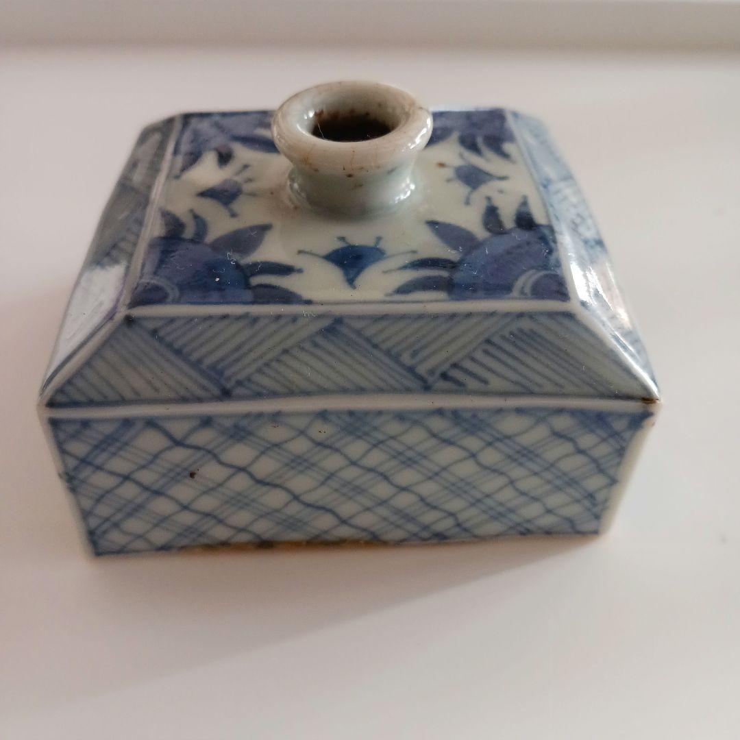 古伊万里　染付け　油壺