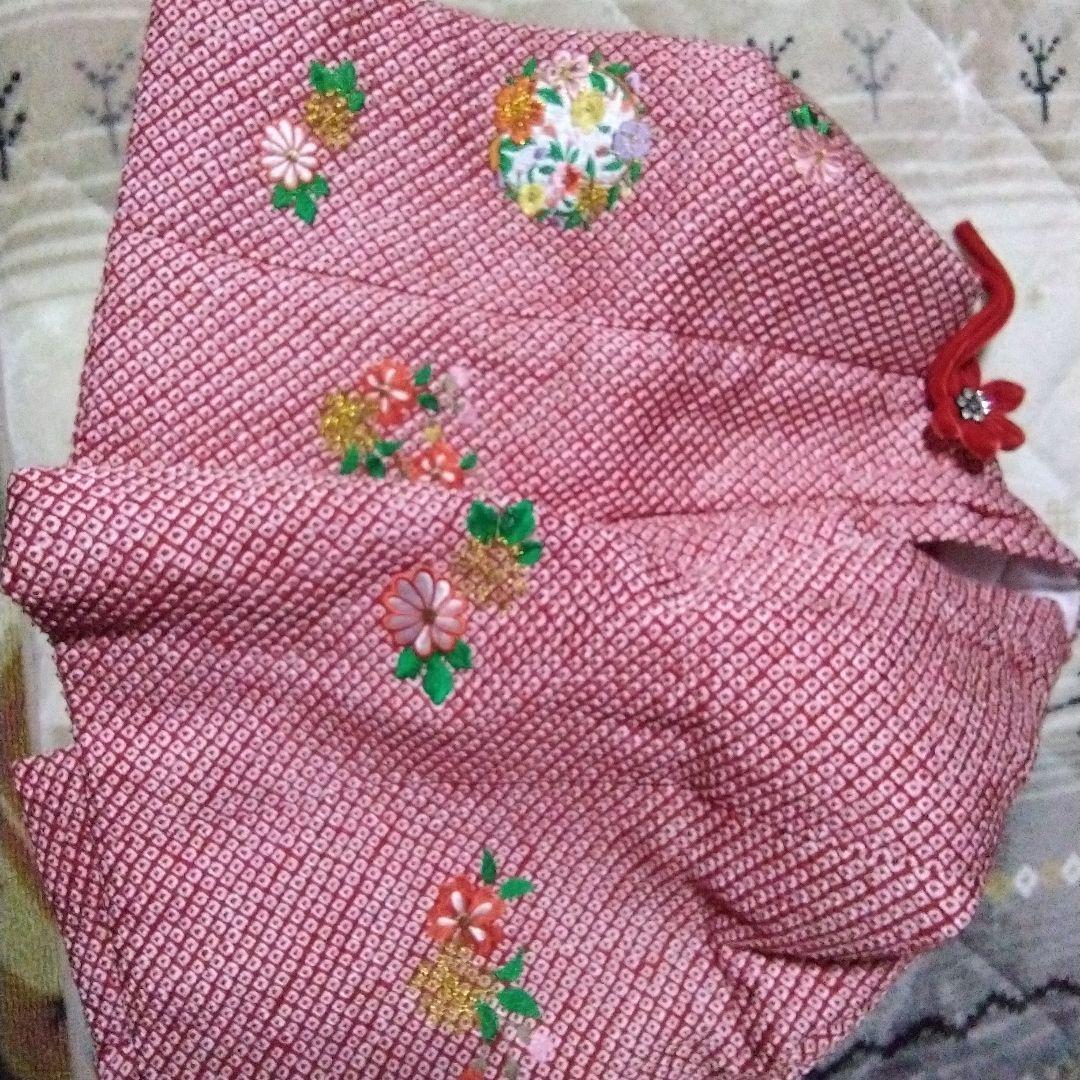 AK です。3歳向け・正絹・お着物と総絞りのお被覆のセット