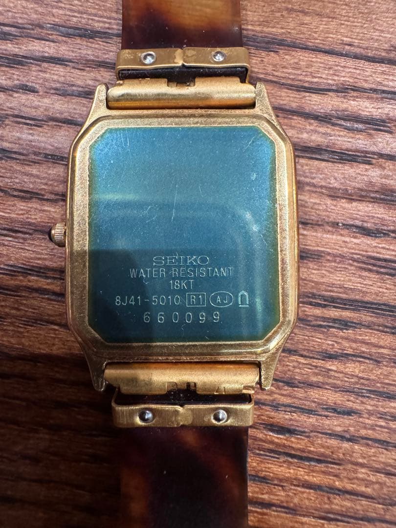 希少 SEIKO セイコー Dolce 8J41-5010 18KT