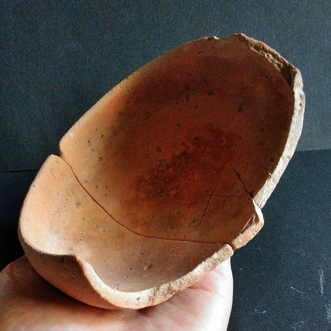 古代日本　弥生式土器　素焼き土器　本物　 田手川　吉野ヶ里遺跡