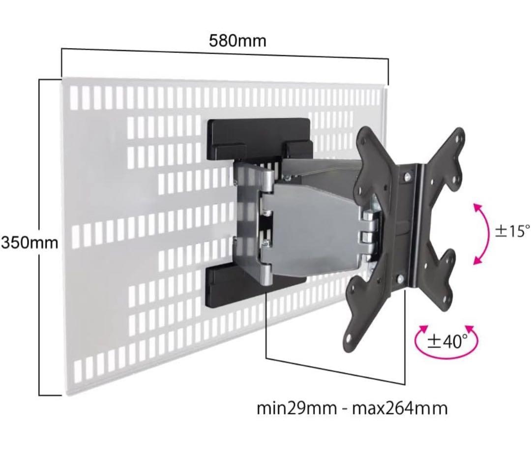 テレビ 壁掛け 23～47型 ホッチキス止め TVセッター壁美人FR400S