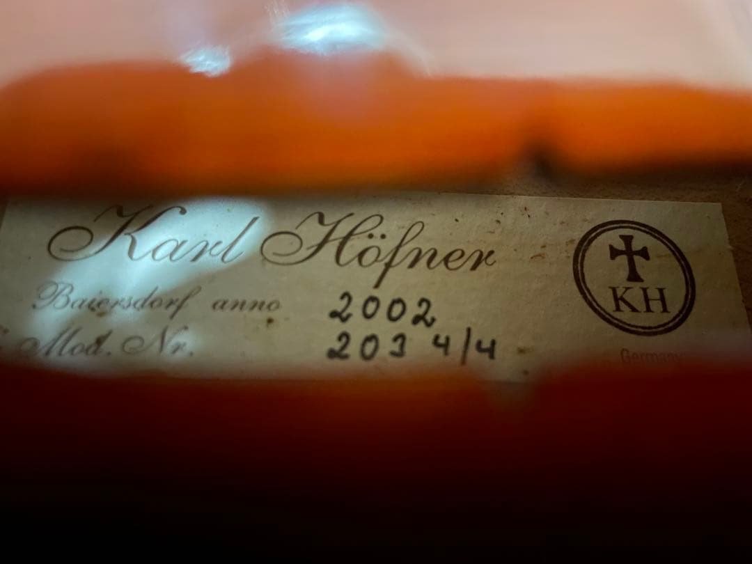 Tのセレクトしショップ　カールヘフナー バイオリン、ケース 、弓付き。