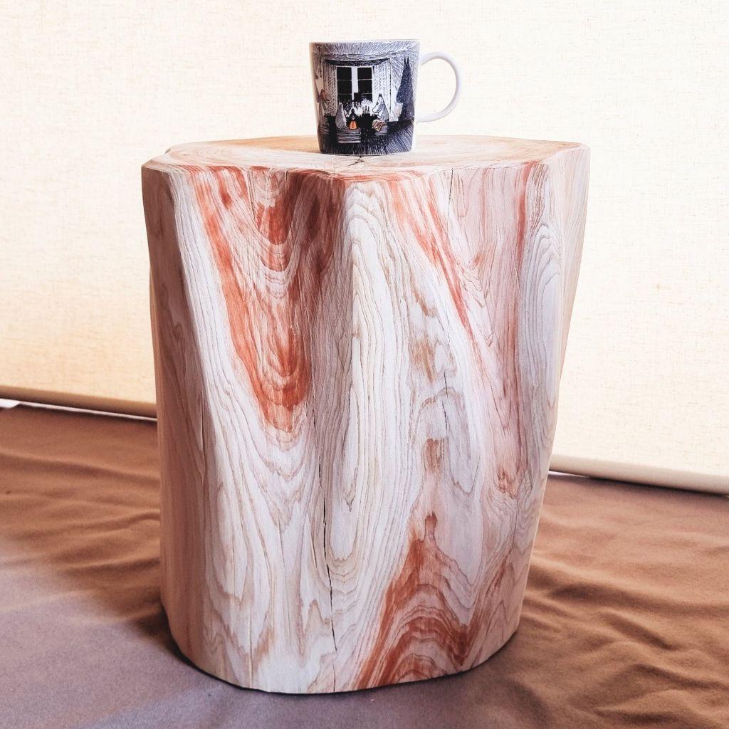 天然アロマ 東濃ひのき 切株スツール・テーブル・無垢無塗装・オーガニック