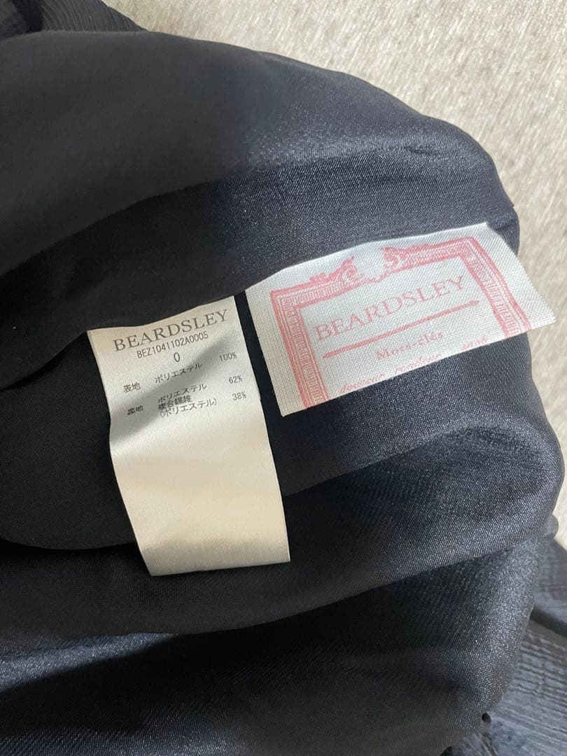 BEARDSLEY NEWシワシフォンギャザーパンツ黒s ビアズリー