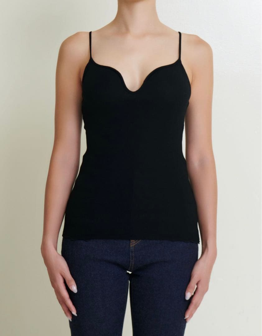 THENEWHOUSE PEONY CAMISOLE ベージュ　ブラトップ