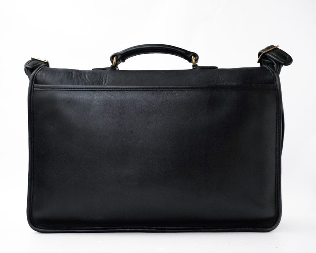 バッグ COACH Vintage Leather Black Shoulder Bag