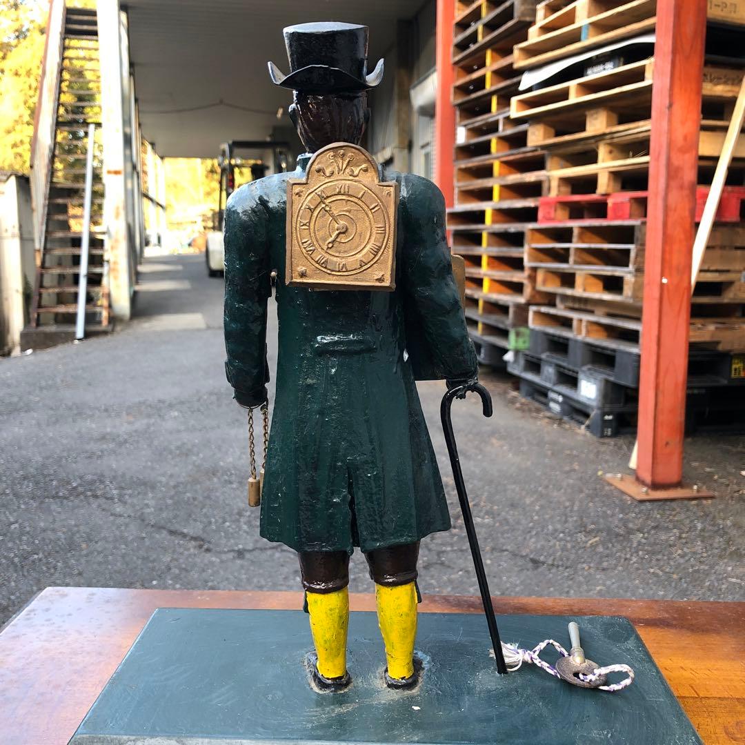 アンティーク ドイツ製　人形型手巻き時計 高さ約30cm ※ジャンク