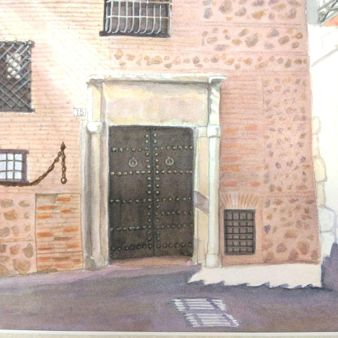 [窓]　水彩画・風景画スペイン・コルドバ・ユダヤ人街・旧市街