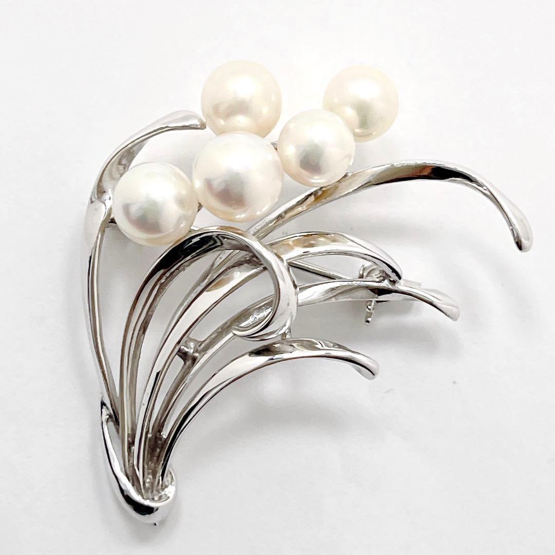 極美品✨MIKIMOTO ミキモト パール　ブローチ　コサージュ　フラワー