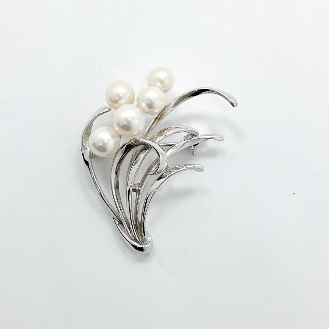 極美品✨MIKIMOTO ミキモト パール　ブローチ　コサージュ　フラワー