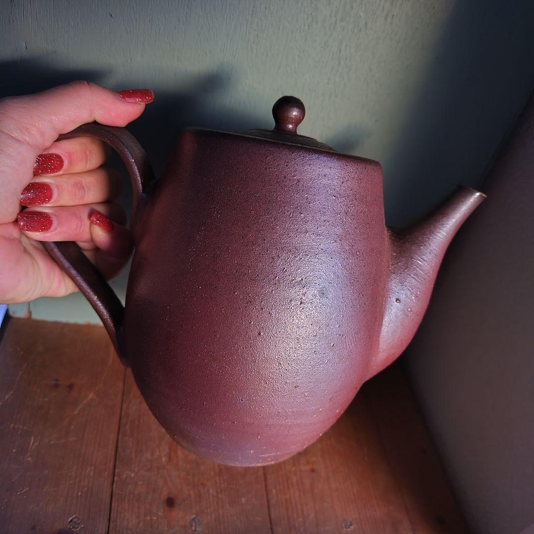 備前焼　急須　後楽窯　堀川南山　ティーポット　茶道具　茶器　岡山伝統工芸品　珈琲