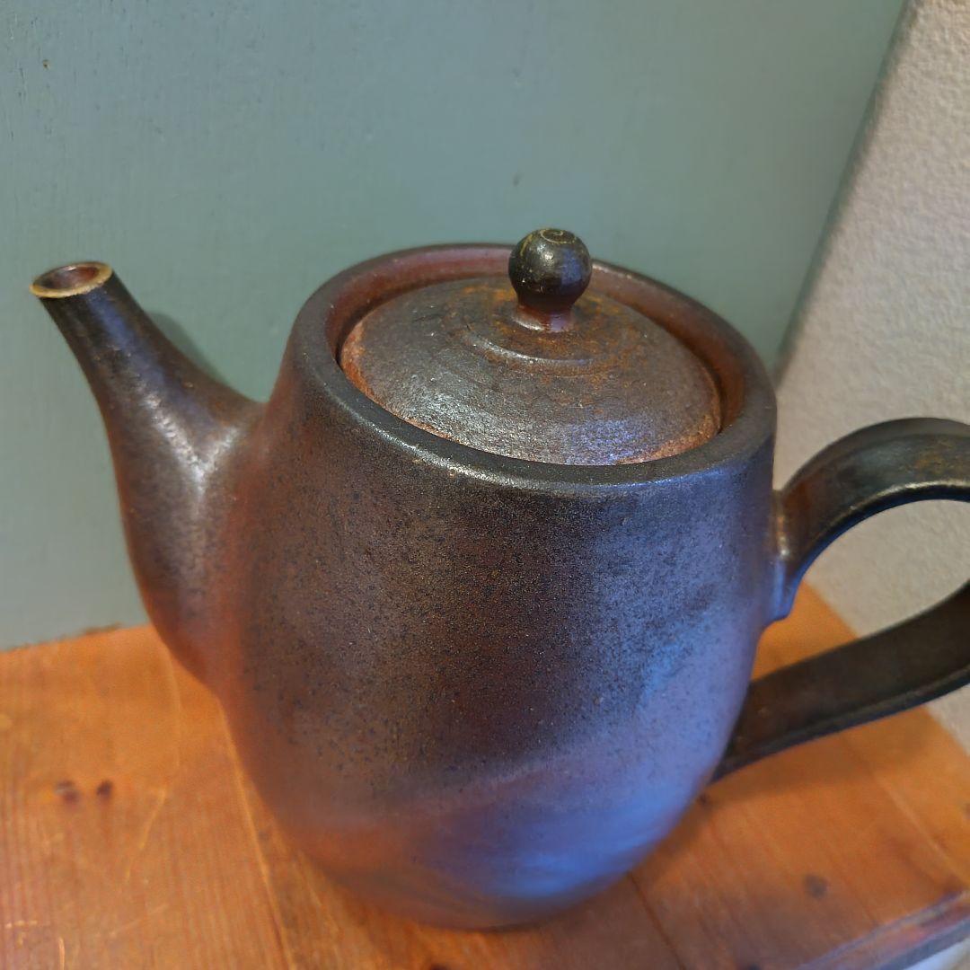 備前焼　急須　後楽窯　堀川南山　ティーポット　茶道具　茶器　岡山伝統工芸品　珈琲