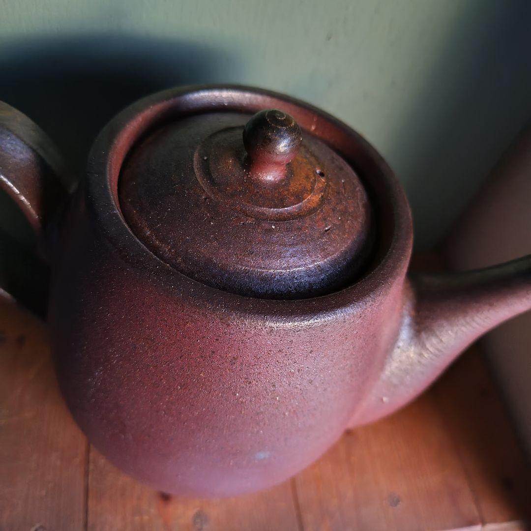 備前焼　急須　後楽窯　堀川南山　ティーポット　茶道具　茶器　岡山伝統工芸品　珈琲