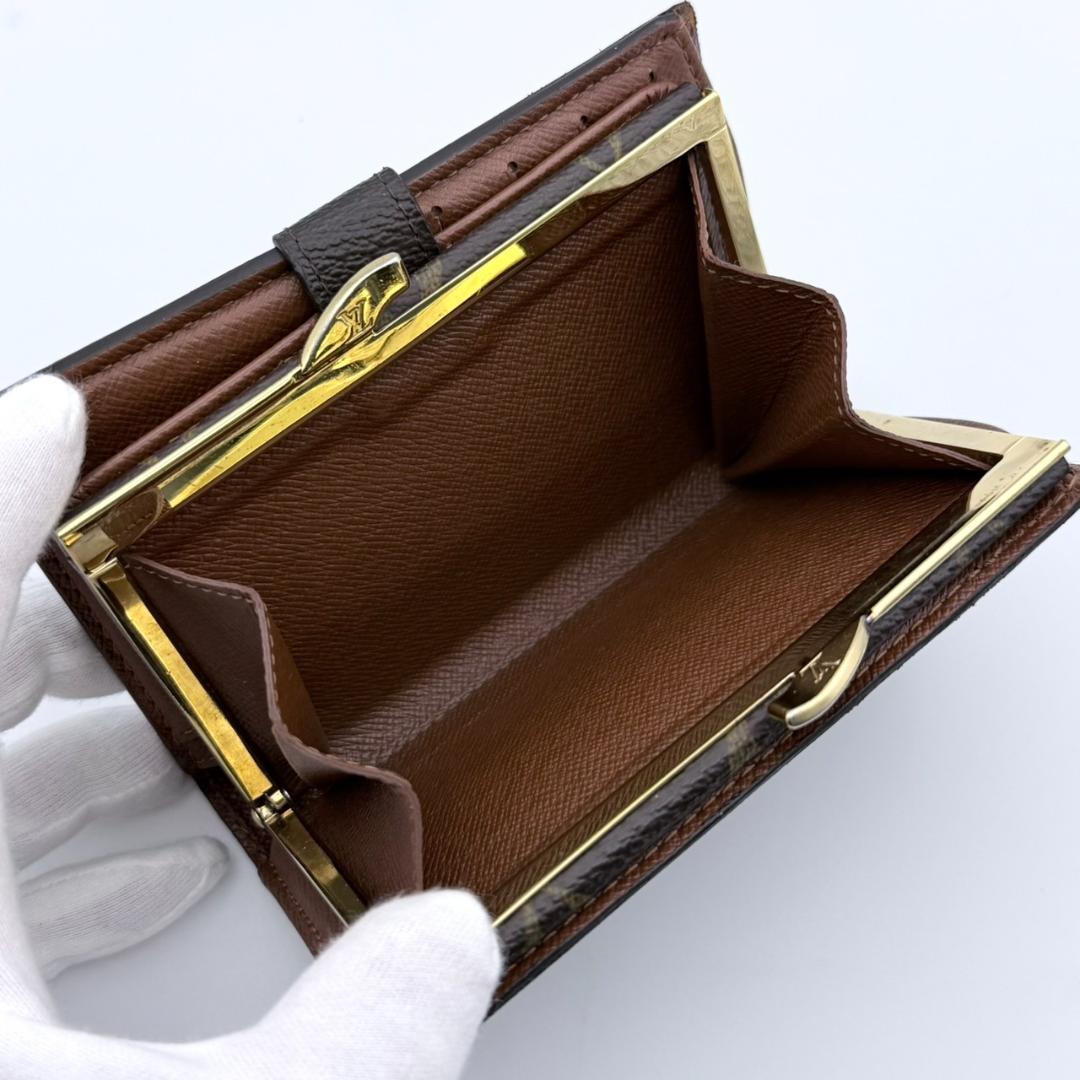 にゃおみん　モノグラム ポルトモネ ヴィエノワ 二つ折り財布 がま口