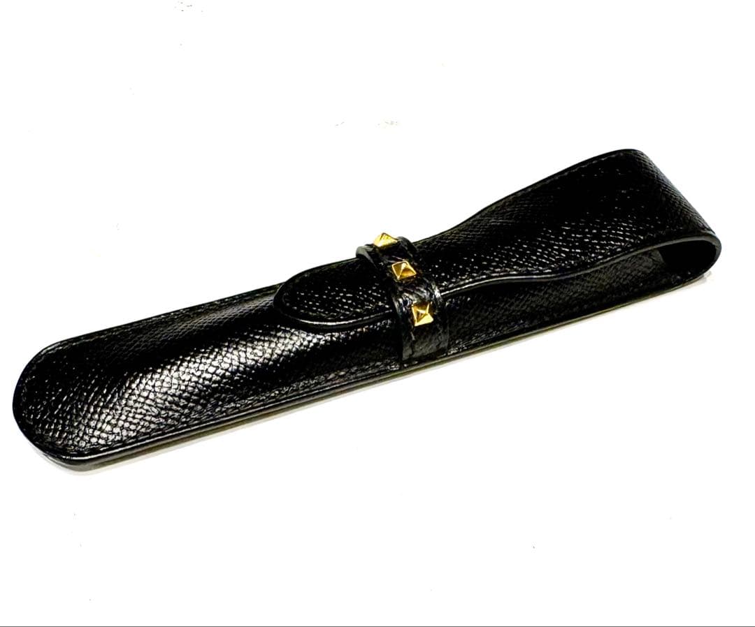 エルメス☆ペンケース　スタッズ　メドール クシュベル アクセサリーポーチ　黒