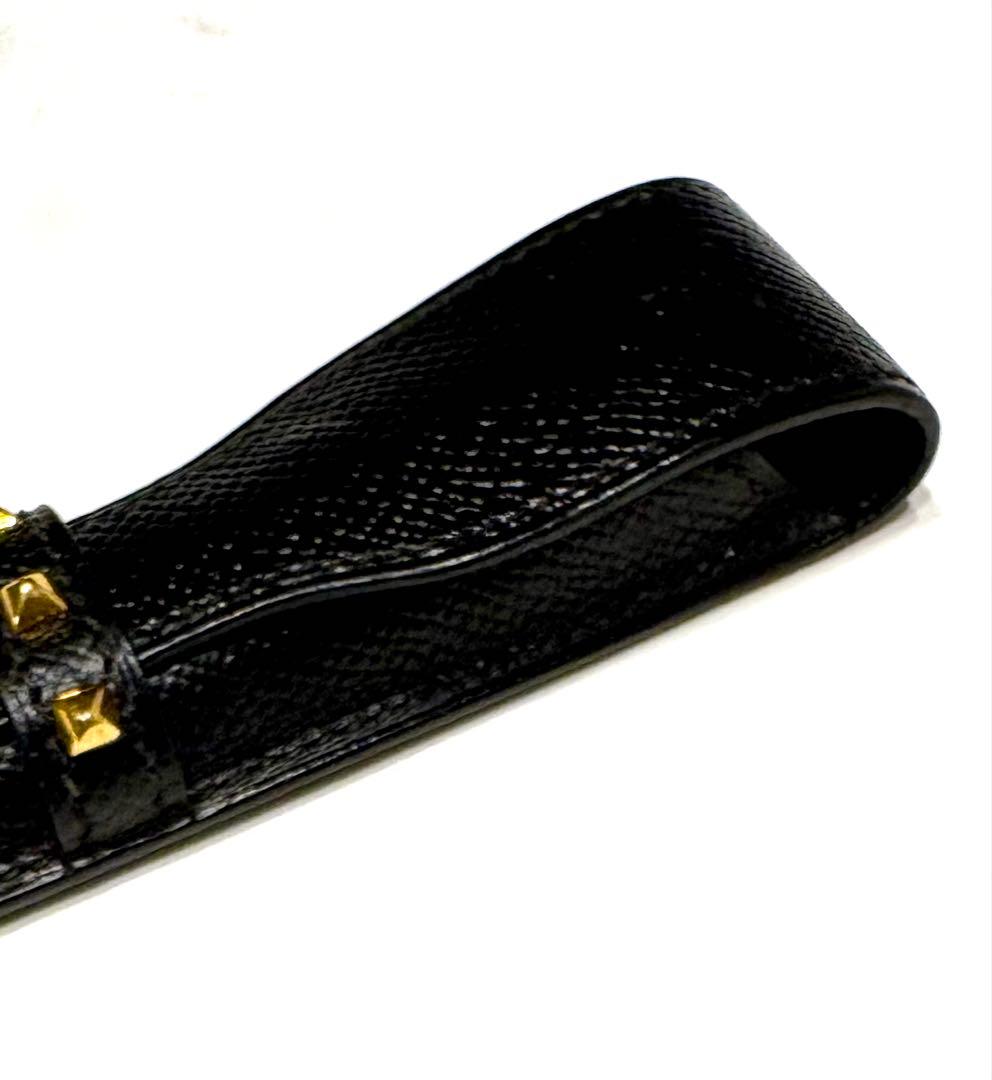 エルメス☆ペンケース　スタッズ　メドール クシュベル アクセサリーポーチ　黒
