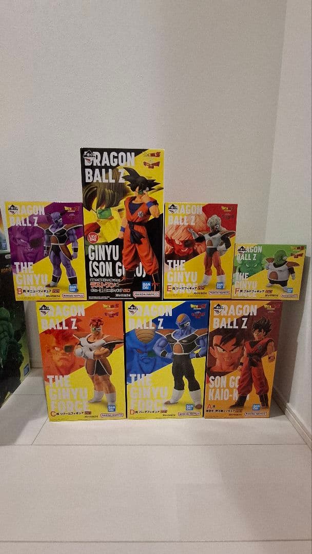 新品未開封　ドラゴンボール　一番くじ　ギニュー特戦隊　７体セット