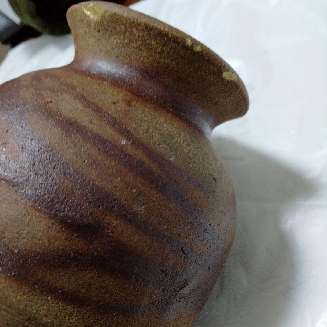 火だすき 緋襷 花器 華道具 茶道具 陶器 花瓶 在銘：榮