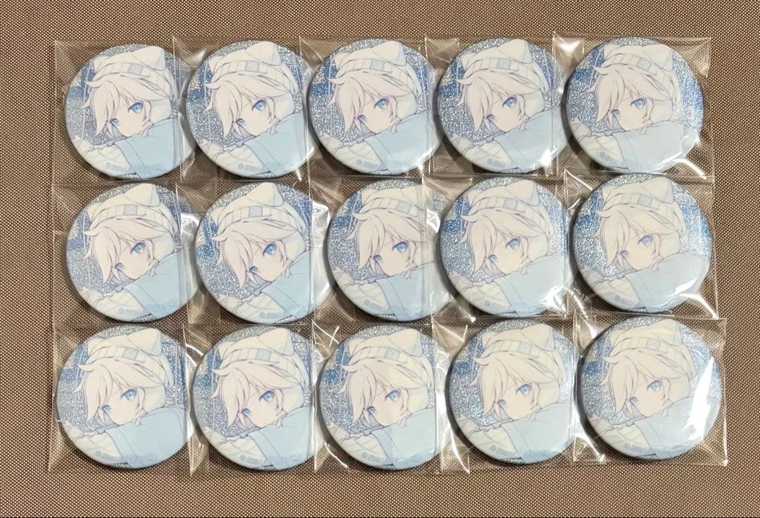 プロセカ グリッター 缶バッジ 鏡音レン