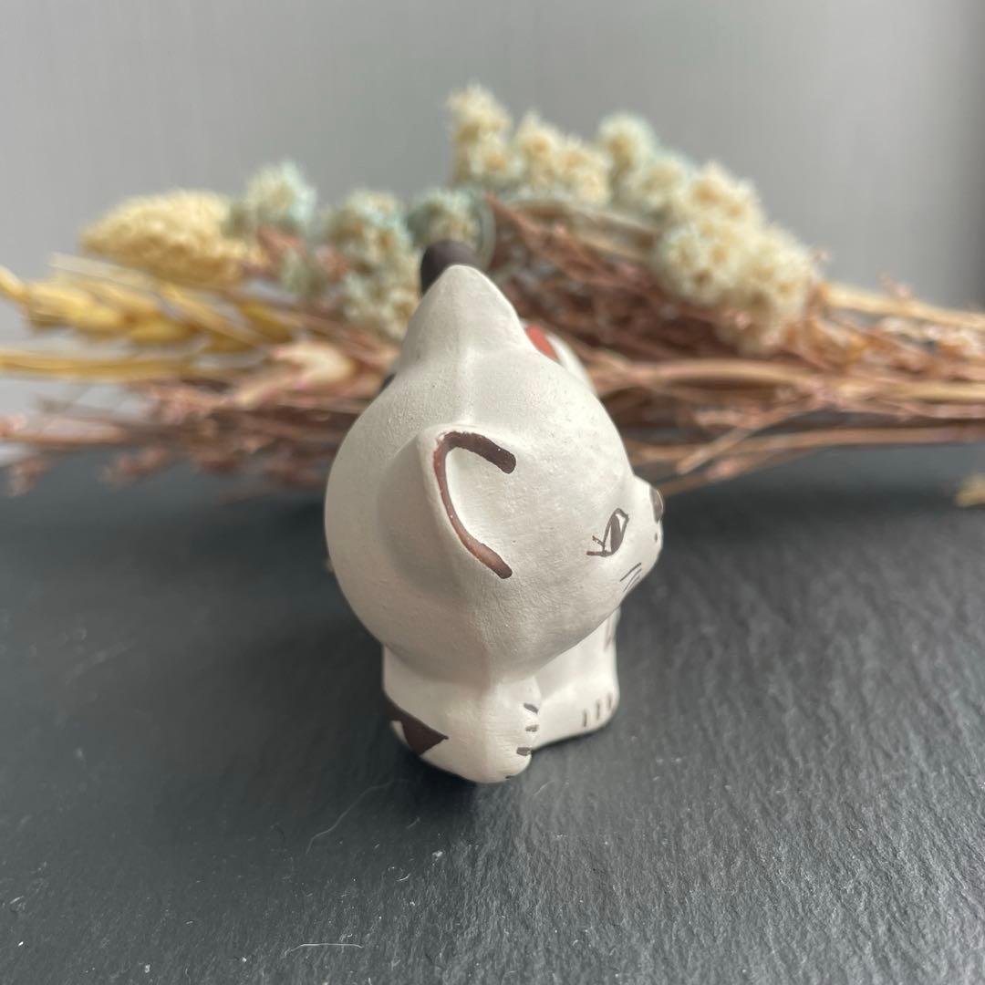 ヴィンテージ アコマ　Acoma　ポッテリー　猫　陶器　ネイティブアメリカン