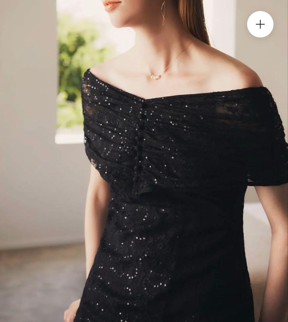 LEJA2WAYレース花柄オフショルダーマーメイドワンピースドレス結婚式同窓会