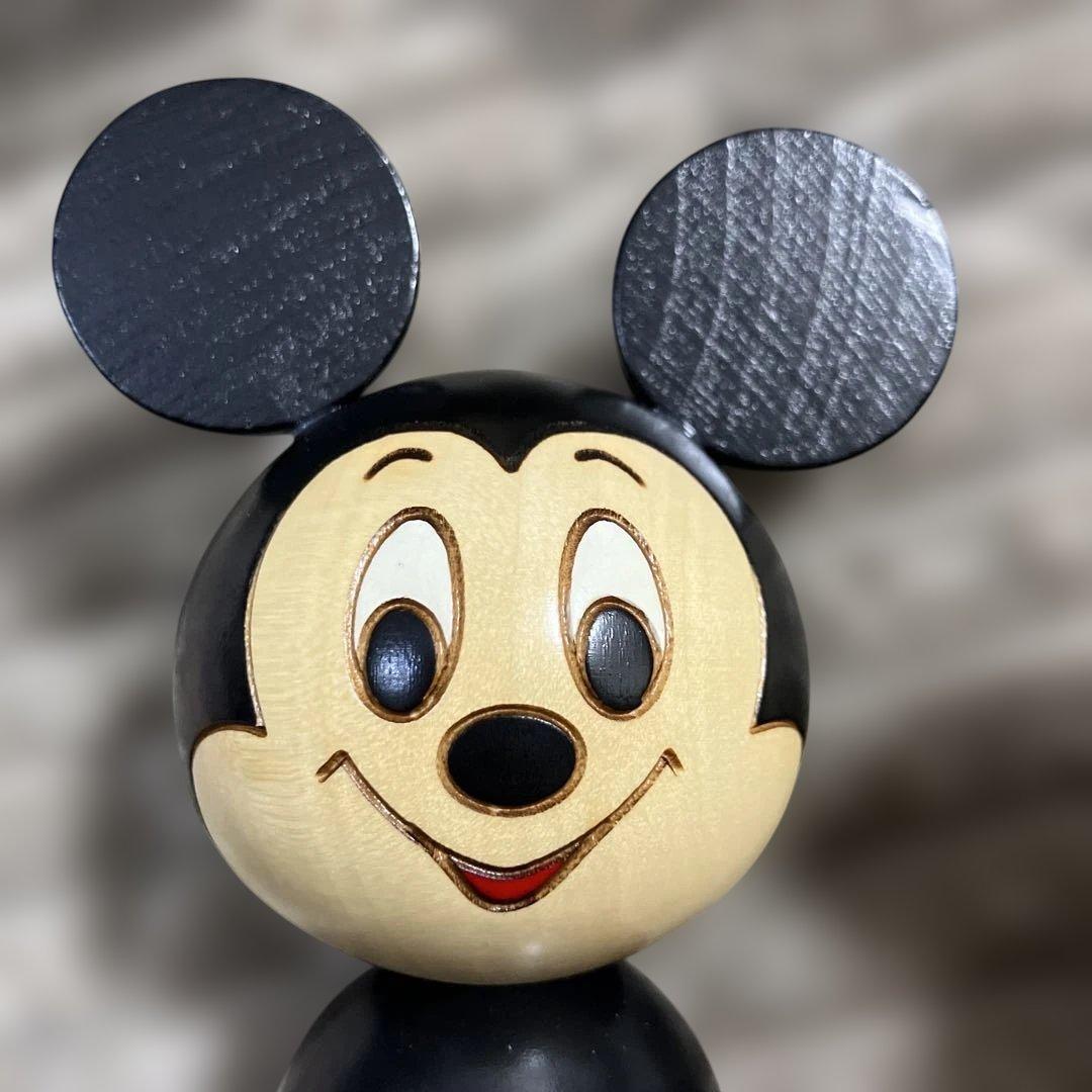卯三郎　こけし　ディズニー　ミッキー　ミニー