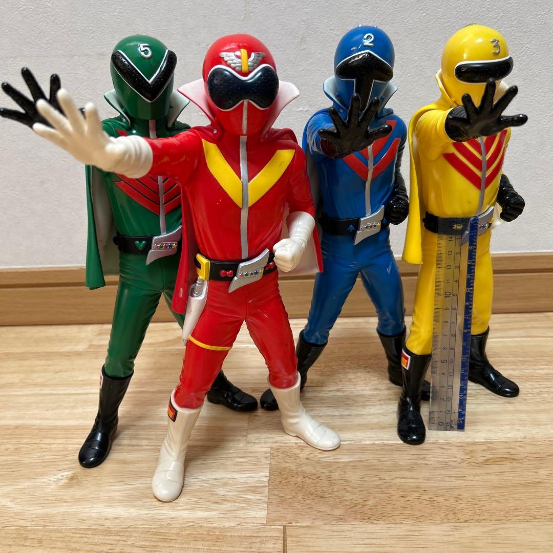 ゴレンジャー　ビックサイズ　ソフビフィギュア　まとめ売り　約30cm