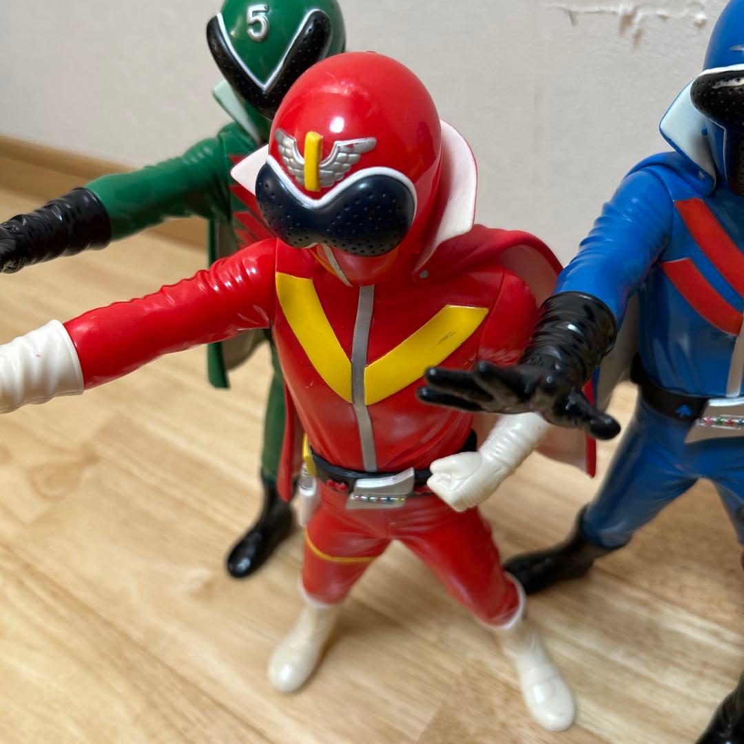 ゴレンジャー　ビックサイズ　ソフビフィギュア　まとめ売り　約30cm