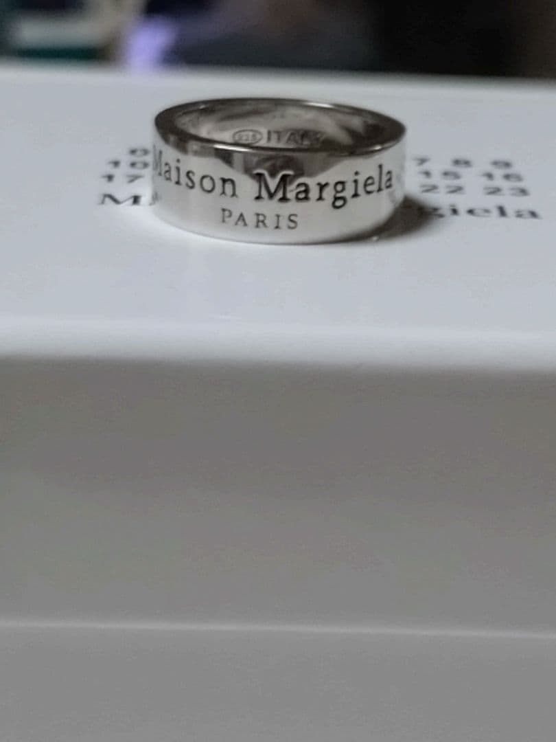 Maison Margiela ロゴ入りリング 925シルバー