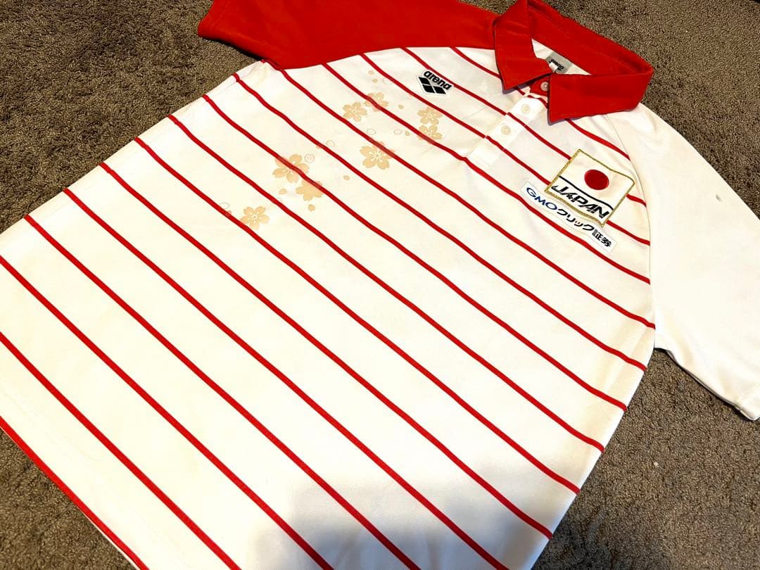 魚虎【トビウオジャパン支給ポロシャツ】XOパンパシ水泳競泳日本代表