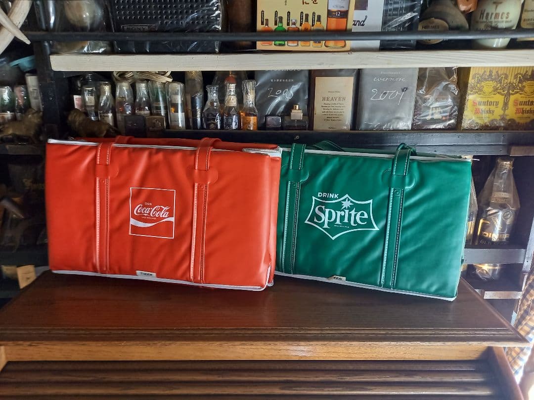 1970's　コカコーラ　スプライト　TIZER　日本製　ノベルティ　バック