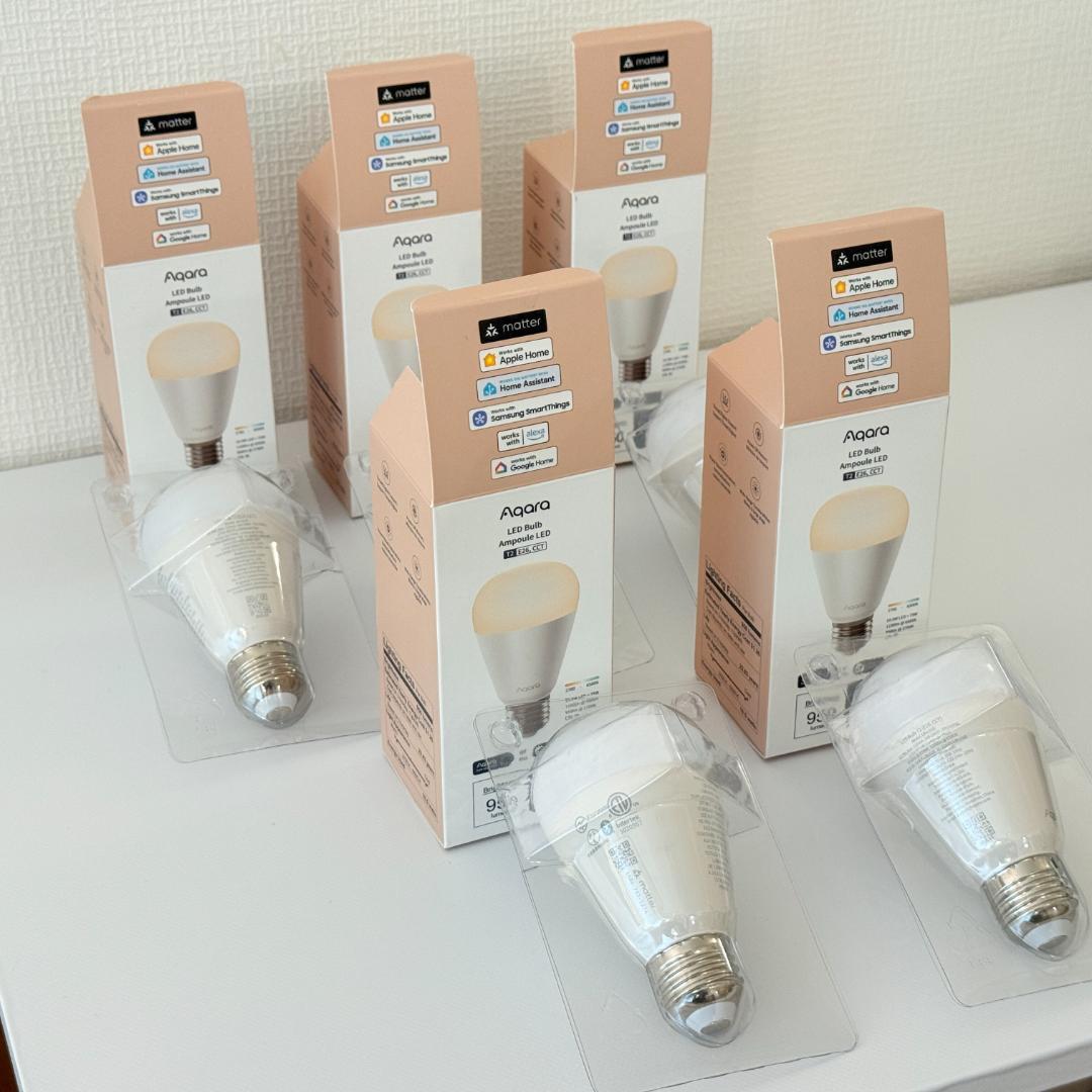 【5個セット】Aqara LED 電球 T2 E26口金 CCT